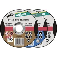 Disco da taglio Wolfcraft per alluminio 115x1,5x22,23 mm (1668999)