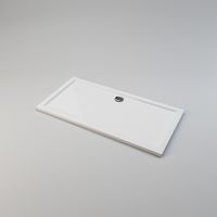 ELEGANT White Shower Tray Rectangular Low Profile Shower Tray Resin Shower Base Tray for Shower Enclosure with Free Waste Trap 1700 x 800 x 40 mm