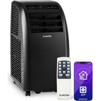 Klarstein – Climatiseur mobile silencieux 10000 BTU – 4 en 1 : refroidissement, déshumidification, ventilation – Mode nuit – Pour pièces jusqu'à 49 m²