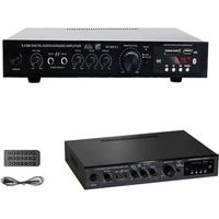 Amplificateur Hi-Fi 5.1 canaux – Subwoofer haute puissance pour home cinéma – Bluetooth 5.1 – 200W USB SD MP3 radio FM – Entrées micro optique coaxiale