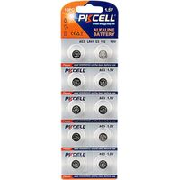 Pkcell – Lot de 10 piles bouton AG3 alcalines 1.5V – Haute capacité 35mAh – Pour jouets, télécommandes, lampes torches – Durée de vie prolongée