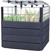 GARANTIA ERGO QUADRO TurboPlus L 80 bancal elevado Wood, incl. sistema de ahorro de agua FLORA
