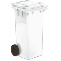 PROVOST - Poubelle roulante Provost 2 roues 120 L - Blanc - PEHD