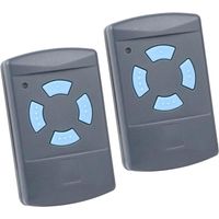 Hörmann Mando a distancia para puerta de garaje 868 MHz, Hörmann HSM2, HSM4, HS1, HS2, HS4, HSZ1, HSZ2, HSP4, HSD2, 2 piezas