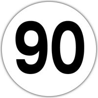 Disque 90KM/H PVC