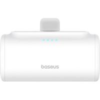 Batería externa compacta Baseus de 5000 mAh, 20 W, USB-C (Blanco)
