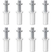 Shine Home Bi Fold Door Top Pivot, 8 Pcs Charge à ressort Bi Fold Closet Door Top Pivots Carbon Steel Bifold Closet Door Pièces de réparation pour 1-3/8 pouces d’épaisseur Portes de placard Pivot Sup