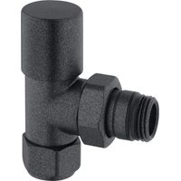 Válvula de ángulo con opción termostática Negro Antracita ARTECLIMA 30812NA 1/2"