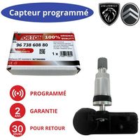 TPMS-Reifendrucksensor 433 MHz vorprogrammiert für Peugeot / Citroën Ref. 9673860880 5430H1