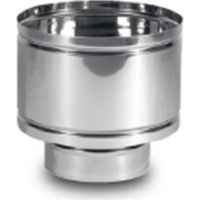 CheminA e A aile de cheminA e avec capuchon coupe-vent 130 mm 13 cm en acier inoxydable
