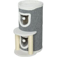 Arbre à chat 76 cm avec cama, 2 cuevas, postes sisal, bolas jouer gris