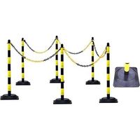 Dancop Set of chain post with 6 posts