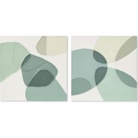 Tableau home esprit urbain abstrait 100 x 3,7 x 100 cm (2 pièces)