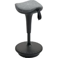 Swivel office chair, ergonomic stool, height adjustable 65.5 - 83.5 cm, tiltable 120°, gray