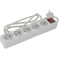 Steckdosenleiste Standard 3g 1,5mm² mit Schalter 5 x 2p+t