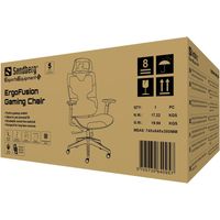 Sedia da gaming Sandberg ErgoFusion nera