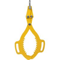 Wiltec Pinza forestale per legna e tronchi fino a 620 mm 1000 kg di forza di trazione 2 artigli