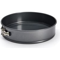 De Buyer Acciaio Antiaderente Stampo Torte Circolare con Bordo Removibile, cm 28, 4844.28, Rivestito, Nero, Diametro 28 cm