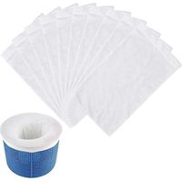 Lot de 10 chaussettes filtrantes pour écumoire de piscine, chaussettes en nylon à mailles ultra-fines et résistantes pour panier et filtre, écumoire, capture les feuilles mortes et les insectes
