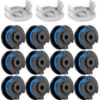 15 Pcs Bobine Fil Coupe Bordure remplacements pour Ryobi One + AC14RL3A 18v 24v 40v Coupe Bordures, Bobines de fil de Rechange Durables pour une Vitesse de Coupe Améliorée, Ø 1,65mm, 40.8m
