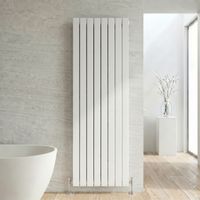 ELEGANT High Heat Output Radiator 1800x608mm White Double Flat Panel Tall Upright Central Vertical Radiators