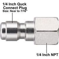 Adaptateur de machine à laver les voitures tout en cuivre pour la conversion du tuyau de sortie du pistolet à eau du filetage mâle M14 au filetage mâle M18x1,5 vers un connecteur mâle à connexion rapi