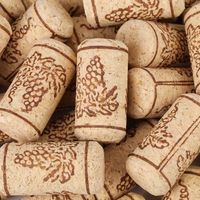 100 bouchons droits en liège naturel de 22 x 44 mm pour bouteilles de vin en bois