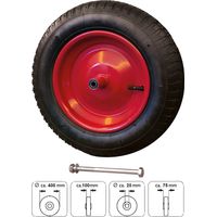 Pro-Bau-Tec Ersatzrad für Gartenschubkarre Art.-Nr. 10135