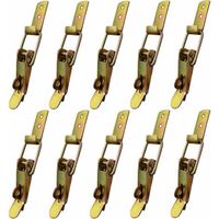 Lucky-88 – Fermeture à levier pour meuble – Finition métal – Installation facile – Sûr et fiable pour tiroirs et armoires – Lot de 10 pièces