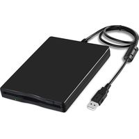 Unidad de disquete externa USB RAPANDA de 3,5 pulgadas y 1,44 MB para PC, Windows 2000/XP/Vista/7/8/10, Plug and Play, para ordenador de escritorio