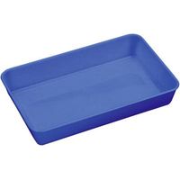 Bac de rangement 821408 – Dimensions 175 x 100 x 34 mm – 1 compartiment – Plastique bleu – Licefa