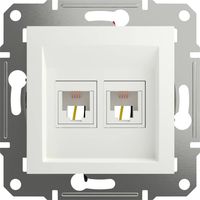 Schneider Electric Presa telefonica RJ11 Asfora Bianco (RAL 9003) EPH4270121D 1 pz.