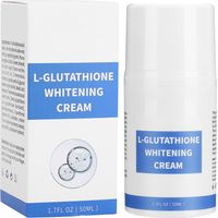 Crème visage éclaircissante à la glutathion 50ml - Hydratante, anti-rides, éclat unifié.