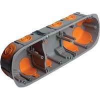 Pack de 50 boîtes d'encastrement BBC - 3 postes - Ø 67 mm - Profondeur 40 mm - 100340 - EMX
