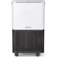 SHINCO Leiser Luftentfeuchter 10 l/Tag, für bis zu 15 m², Funktionen: Entfeuchtung, Luftreinigung, Wäschetrocknung, 24-Stunden-Timer, transparenter Wassertank, einfache Bedienung