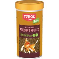 Fischfutter - TYROL - Insektenpellets für Goldfische - 250 ml - 4 Insekten, ohne Farbstoffe, ohne Getreide