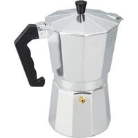 Moka Pot, Cafetiere Italienne 6 Tasses, Cafetières Italiennes Espresso, Cafetiere Moka Italienne, pour Plaques Gaz et Vitrocéramiques, 300ml, Aluminium, Argent