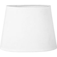 Abat-jour - Ovale - Blanc - Pour lampe - Base 20,5 cm - Culot E14 - Salon - Chambre