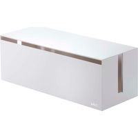 YAMAZAKI Home Web Cable Box - Scatola organizzatrice per cavi bianco