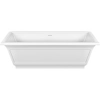 Gessi baignoire Eleganza, Cristalplant (blanc mat), 1800x850mm,