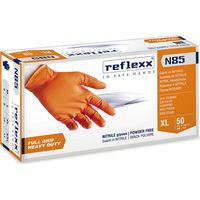 50 PZ GUANTI IN NITRILE FULL GRIP N85- Taglia L - Arancio- REFLE- pezzi 1