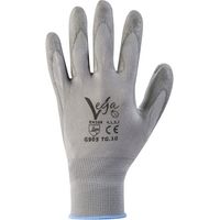 Guanti da lavoro g/905 supporto nylon grigio e poliuretano, taglie disponibili 10