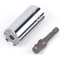 Douille universelle 7mm à 19mm, acier trempé haute dureté, grand couple, outil multifonction avec adaptateur pour perceuse