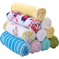 Lot de 8 serviettes de bain douces en coton pour bébé, gants de toilette et lingettes pour l'allaitement