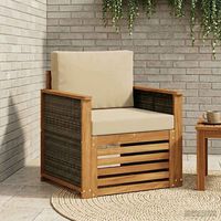 vidaXL Outdoor Middle Sofa Natural