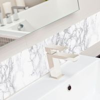Film adhésif décoratif marbre gris 200 x 45 cm – Auto-adhésif pour meubles et murs – Facile à poser et à décoller – Transform