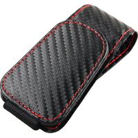 Cadre de lunettes de voiture, clip de suspension de lunettes en cuir magnétique de voiture, cadre de lunettes de soleil de visière de voiture universel avec clip (noir 4,59,5 cm)