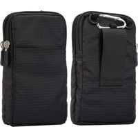 Sac de Ceinture pour Téléphone Portable Homme, Pochette Ceinture Homme Bandoulière, 6.9" Nylon Sac à Epaule Petit Sac à Bandoulière Homme Housse de Universel Clip Crochet Etui Sac à Main Porte Monnaie
