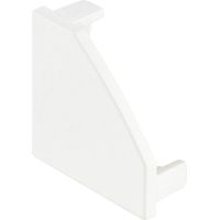 Bilton LED Profil Endkappe BLine-S Cor passend zu Led Eckprofil RAL 9003, Kunststoff weiß - 10 Stück