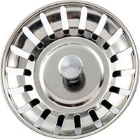 Sink Strainer - Stainless Steel - 75mm - For Kitchen Bathroom Drain - 1 Piece